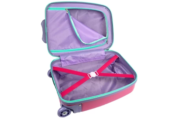 Opbergvak en inpakriemen binnenin