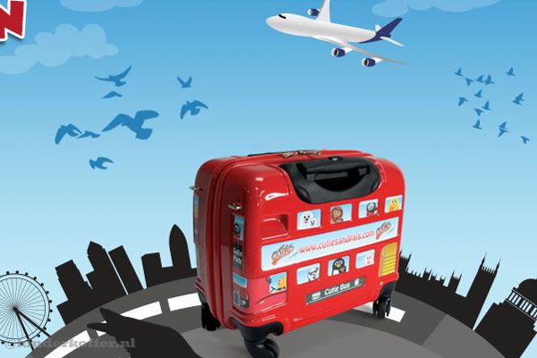 Stoere Londen stickerbus.