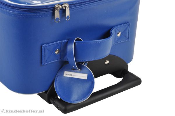 Compleet met beschrijfbaar kofferlabel.