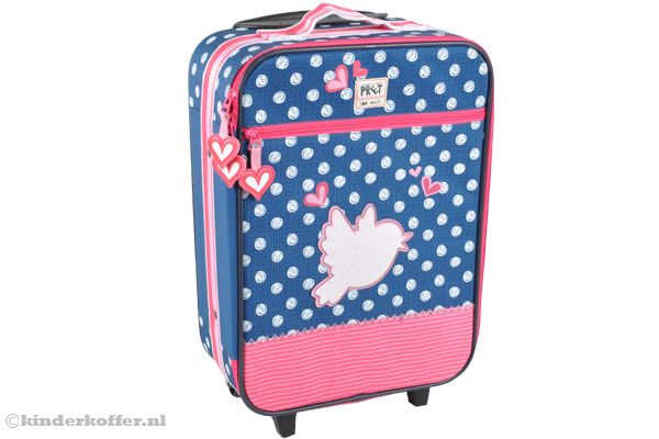 Inclusief opbergvakje aan de voorzijde van de koffer.