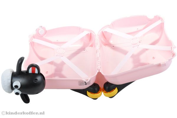 Handige inpakriemen zodat de bagage goed blijft zitten.