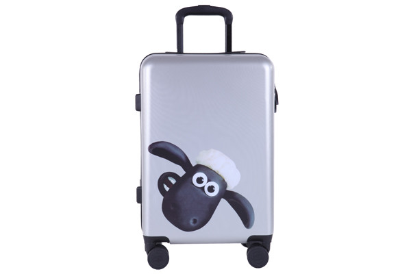 Kinderkoffer Shaun het Schaap zilver.