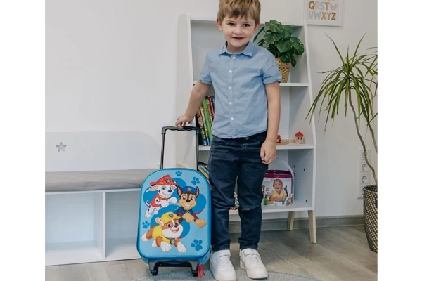 Blauwe koffer met Marshall, Chase en Rubble