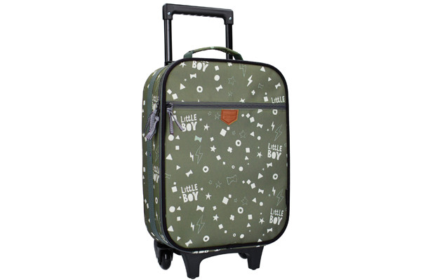 Groen met speelse print.