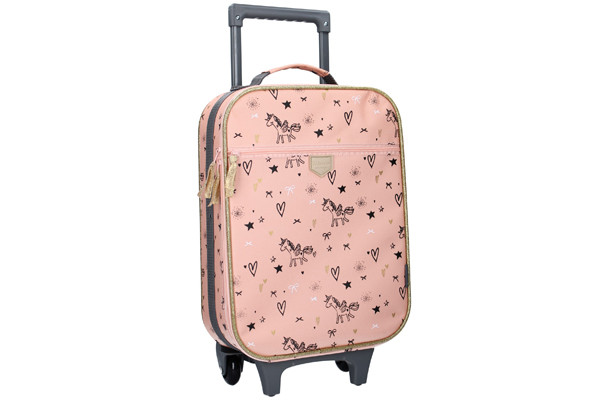 Roze met leuke eenhoorn print.